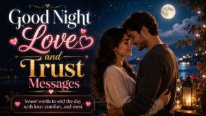 Love and Trust Message