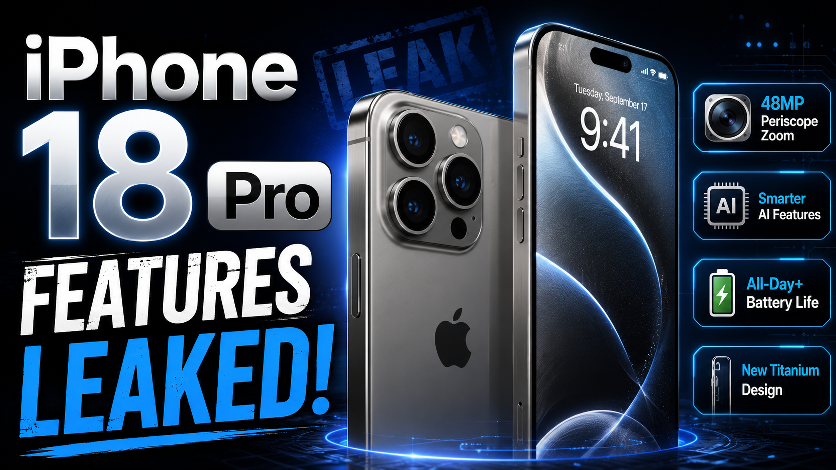 Apple iPhone 18 Pro Features
